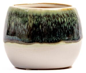 Keramický obal RABAT 6 cm, bílá/zelená