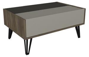 Konferenční stolek Bologna (Zlatá + Ořech + Antracit). 1072560