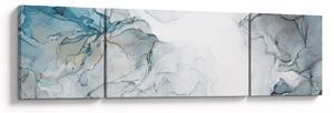 Obraz - Modrý mramor (170x50 cm)