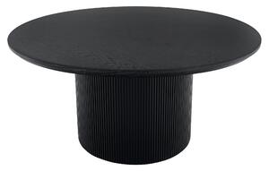 KONDELA Konferenční stolek, černá, průměr 80 cm, MAHIR TYP 2