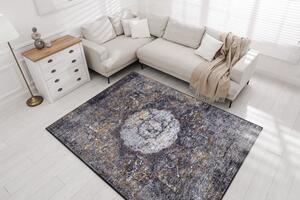 Makro Abra Kusový koberec pratelný MIRO 51453.805 Vintage protiskluzový šedý Rozměr: 80x150 cm