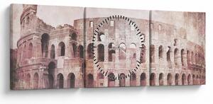 Obraz - Vintage pohlednice města N⁰2 (s hodinami) (90x30 cm)