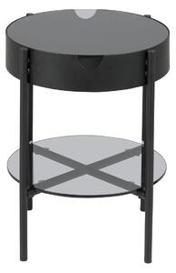 Designový odkládací stolek Adolphus kouřová