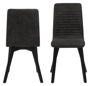 Designová jídelní židle Alano antracitová / černá