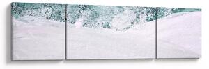 Obraz - Tyrkysová abstrakce (170x50 cm)