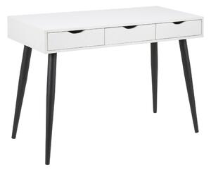 Designový psací stůl Nature 110 cm bílý-černý