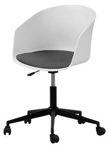 Designová kancelářská židle Natividad bílá-šedá