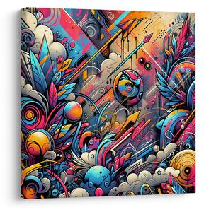 Obraz - Pestrobarevné graffiti (30x30 cm)