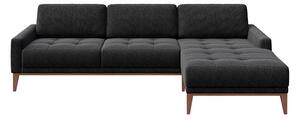 Rohová pohovka musso tufted 248 cm antracit pravá