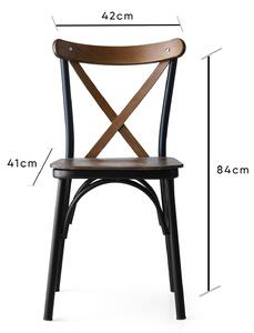 Set 4 židlí Aisha (Ořech). 1072792