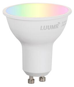 Chytré moderní nástěnné svítidlo černé IP44 vč. 2 Wifi GU10 - Baleno