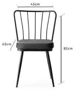 Set 2 židlí Ypsilon (Černá). 1072797