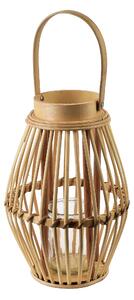 Mondex Proutěná lucerna LUCIE Natural 19x28 cm hnědá