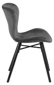 Moderní jídelní židle Alejo tmavě šedá - Skladem