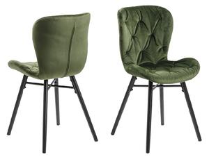 Moderní jídelní židle Alejo lesnická zelená