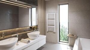 Instal Projekt Retto koupelnový radiátor s ventilem designově 70.8x54 cm bílá RET-50/70+606400001