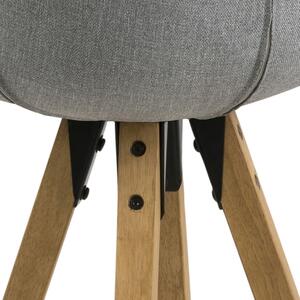 Designová barová židle Nascha světle šedá