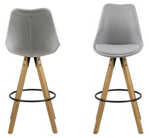 Designová barová židle Nascha světle šedá