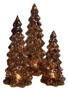 Bronzový svítící dekorativní stromek Led M - Ø11*25,5 cm