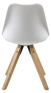 Designové židle Nascha bílá-přírodní