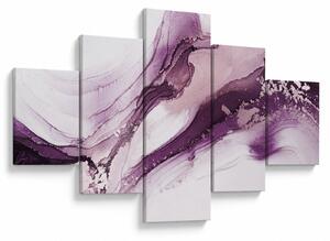 Obraz - Purple fluid art (125x70 cm)