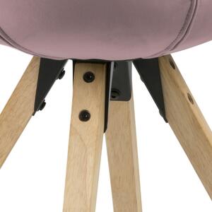 Designové židle Nascha světlo růžova