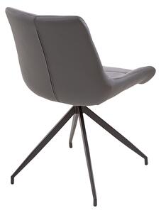 Designové židle Amiyah světle šedá-černá
