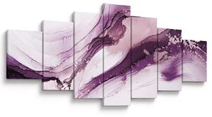 Obraz - Purple fluid art (210x100 cm)