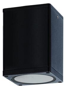 ACA Lighting venkovní černé hranaté stropní svítidlo E27 PAR30 IP65, 230V, max. 15W