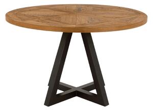 LivinHill Jídelní stůl Indus 125 cm z masivu dub přírodní/grafit