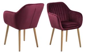 Designová židle Nashira bordová VIC