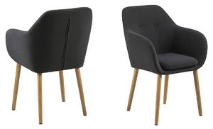 Designové židle Nashira tmavě šedá