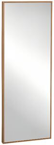 Zrcadlo HOMCOM s rámem z přírodního dřeva 125 x 45cm – Zrcadlo do předsíně, plné délky, zavěsitelné, do obývacího pokoje či ložnice | Aosom