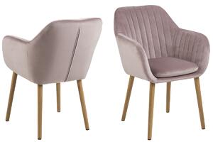 Designové židle Nashira světle růžová VIC - Skladem