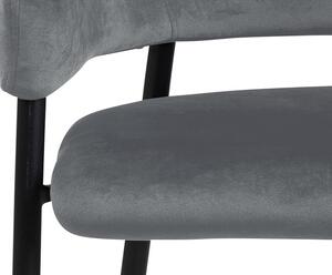 Designová židle Albus tmavě šedá