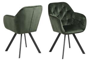 Designová otočná židle Aletris lesnická zelená