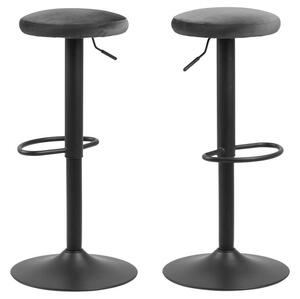 Moderní barová židle Nenna černá-tmavě šedá