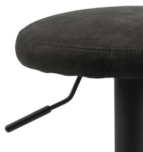 Moderní barová židle Nenna černá-antracitová