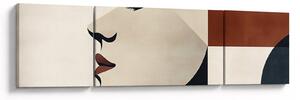 Obraz - Žena z profilu (170x50 cm)