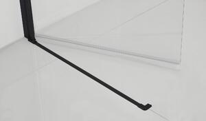 Hagser Anke vanová zástěna 70 cm jednodílný černá matný/čiré sklo HGR50000023