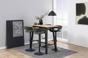 Designová barová židle Natania antracitová a černá