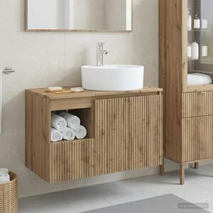 Sada koupelnového nábytku 2 ks Dub artisan Kompozitní dřevo 3404083