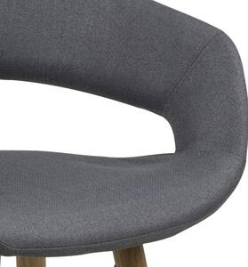 Designová pultová židle Natania tmavě šedá