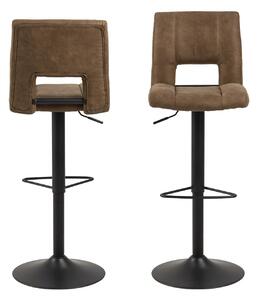 Designová barová židle Almonzo světlehnědá / černá