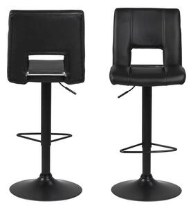 Designová barová židle Nerine černá-ekokůže - Skladem