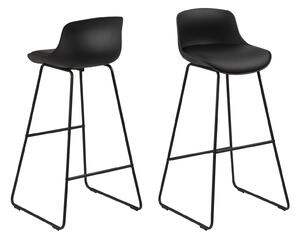 Designová barová židle Alphonse černá - II. třída