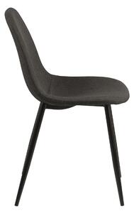 Designová jídelní židle Alphonsus šedá / černá