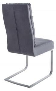 Konzolová židle COMFORT vintage šedá mikrovlákno Nábytek | Jídelní prostory | Jídelní židle | Konzolové