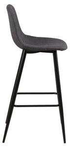 Designová barová židle Nayeli šedá a černá