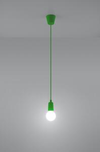 Sollux Lighting Diego závěsné svítidlo 1x60 W zelená SL.0581